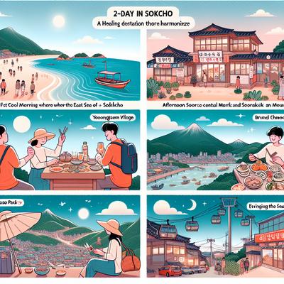 속초에서 바다와 산의 완벽한 조화를 경험하세요